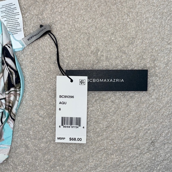 Teal Blue BCBGMAXAZRIA two piece bikini bathing suite - Picture 8 of 8